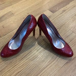 WHBM Diane Red Pumps